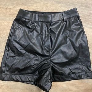 Expresss vegan leather shorts